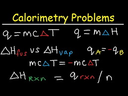 Calorimetry Problems Thermochemistry