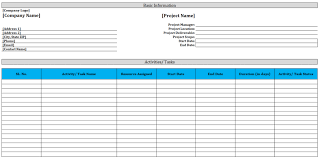 project plan templates excel word