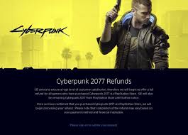 cyberpunk 2077 refunded