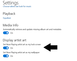 how to set artist art from groove