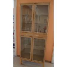 ikea display cabinet with 4 glass doors