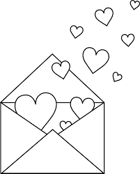 Love Letter Clipart Black And White Format