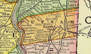 Putnam County New York 1897 Map Rand Mcnally Carmel