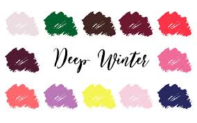 deep winter dark winter palette