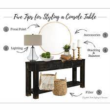 five tips for styling a console table