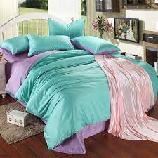 luxury purple turquoise bedding set