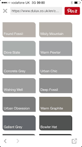 grey colour chart dulux paint colours