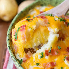 baked mashed potatoes with cheese
