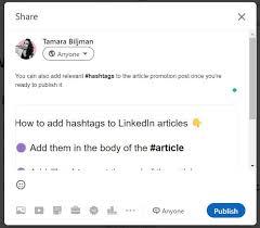 how to use hashs on linkedin in 2023