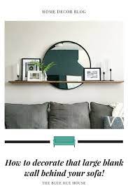 how to decorate the large wall behind