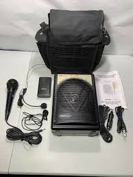 Hisonic creates wireless pa systems, wire pa systems, microphones, karaoke equipment, headphones, and parts. Hisonic Hs120b Portable Speaker System With Wireless Microphones Black For Sale Online Ebay