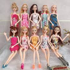 Búp Bê Barbie 30cm Mắt Vẽ Hàng 12 Khớp kèm đồ - Giá Sốc 24h