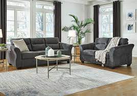 Miravel Gunmetal Sofa Set Cincinnati