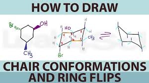 to draw cyclohexane chair conformations