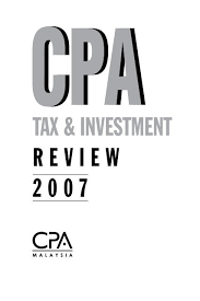 cpa tax investment review 2007