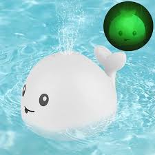 Baby Light Up Bath Tub Toys Whale Water Sprinkler Pool Toys For Toddlers Infants Kids The Wish