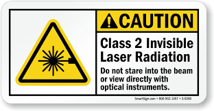 class 2 invisible laser radiation sign