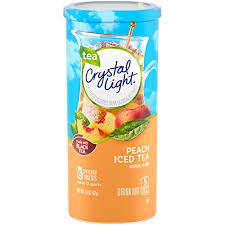Amazon Com Crystal Light Peach Tea Drink Mix 36 Pitcher Packets 6 Canisters Of 6 Powdered Soft Drink Mixes Grocery Gourmet Food