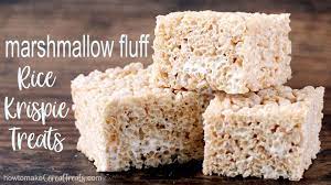 marshmallow fluff rice krispie treats