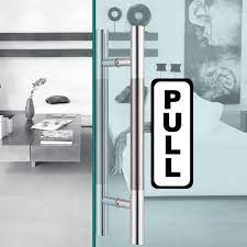 Buy 4x Push Pull Door Vertical Sticker