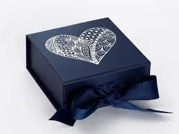 ribbon folding rigid box for gift