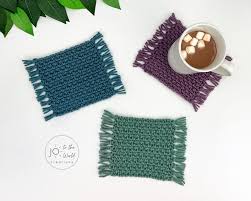 easy crochet mug rug pattern free jo