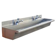 Trough Sinks For Schools In Stainless Steel
