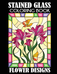 At cmog, which is dedicated to glass artworks, they have classes for making decorative glass. Stained Glass Coloring Book Flower Designs Creative Coloring 9781949651171 Amazon Com Books