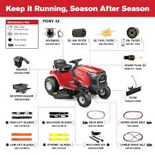 However, riding mowers are not cheap, and the decision to buy one involves some considerable outlay. Pony 42 Riding Lawn Mower 13ab77bs023 Troy Bilt Us