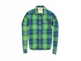 Details About F Hollister Mens Shirt Tailored Checks Green Size S