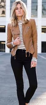 40 Fall Leather Jacket Outfit Ideas