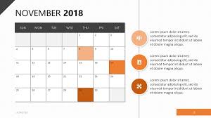 2018 Calendar Template Free Powerpoint Template