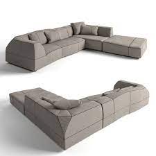 A seat with a primary, monolithic and almost manually moulded shape, as though it had been created from a ductile material with gestures not unlike. B B Italia Bend Sofa 3d Modell Turbosquid 1444252