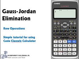 2 of 6 gauss jordan elimination solving