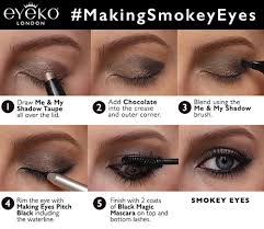 making smokey eyes eyeko