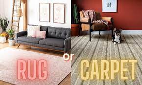 difference between carpet and rug