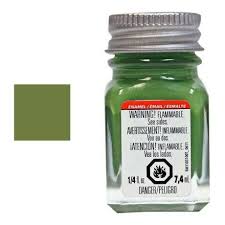 Testors Enamel 25oz Flat Od Green