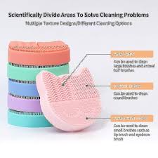 silicone makeup brush cleaning pad