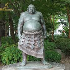 Outdoor Sumo Wrestler Garden Statue