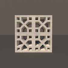 concrete lattice 05 3d model cgtrader
