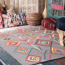 pallet of hand tufted belini area rugs