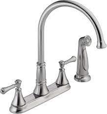 Delta 2497LF Chrome Cassidy Kitchen Faucet with Side Spray - Includes  Lifetime Warranty - Faucet.com
