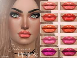 the sims resource delicious lipgloss