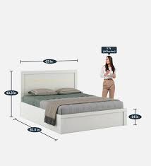 Kingslay Queen Size Bed In White