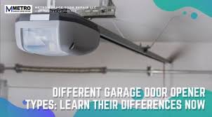 garage door opener types explore their