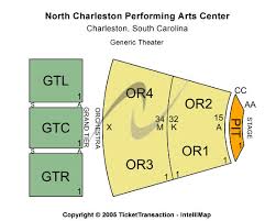 North Charleston Performing Arts Center Seating Chart Unique
