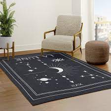 the moon or la lune tarot rug by