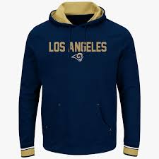 Details About Los Angeles Rams Championship Pullover Hoodie Navy Plus Sizes Embroidered Nfl