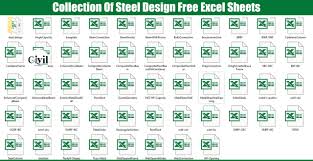 steel design free excel sheets
