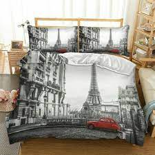 Paris The Eiffel Tower Printed Bedding